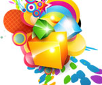 Colorful Cube Vector Background